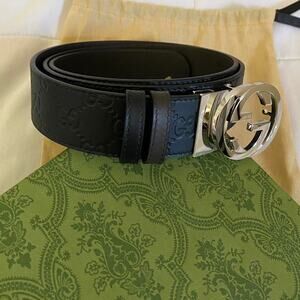 Gucci reversible belt with interlocking G buckle - size 100 EU / 40 US